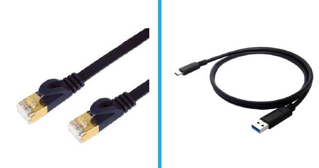 LAN Cable & USB Cable