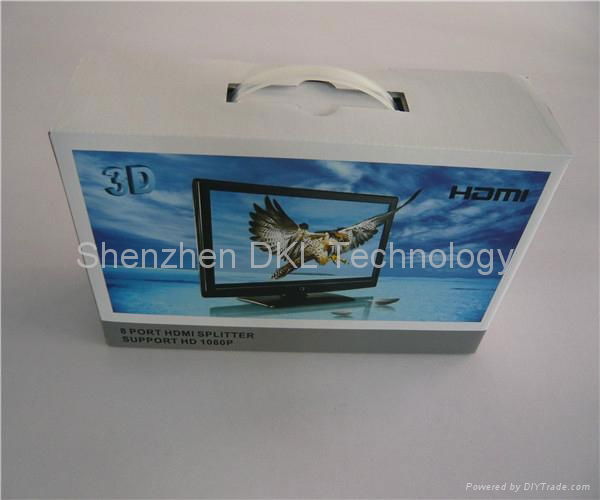 Premium 3D 8 port 1x8 HDMI Splitter 5