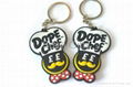 Soft pvc rubber keychain for promotional gifts 2