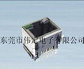 SMT RJ45帶屏蔽帶LED燈