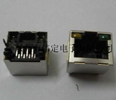 180度RJ45带屏蔽带LED灯