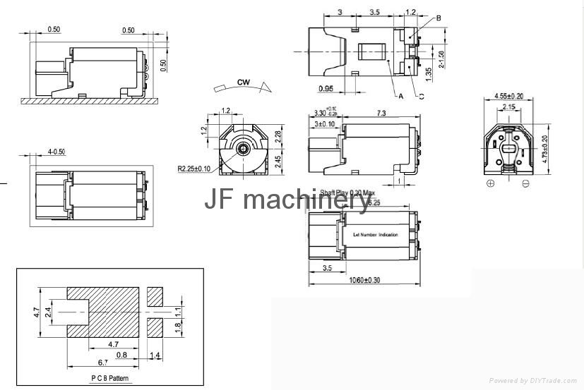 Surface Mount (SMD / SMT) Vibration Pager Motors Used for wearable device 3