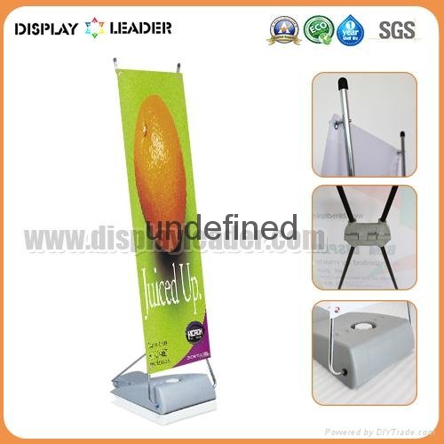 Outdoor X Banner Stand With Watertank H1807 Displayleader China Manufacturer Advertising Material Advertisement Ci Products - Diy Outdoor Banner Stand