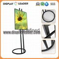 Black Steel Advertising Picture Poster Frame Display Stand 2