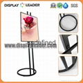 Black Steel Advertising Picture Poster Frame Display Stand 5