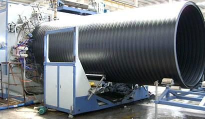 HDPE Large Diameter Hollow Wall Winding Pipe Production Line 