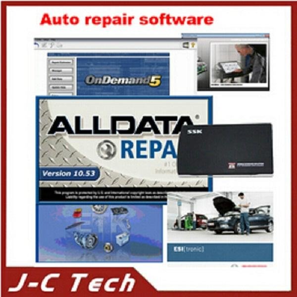 2014 Car Repair Software Alldata 10.53 And so on 7 in1 Software in 1TB HDD 1