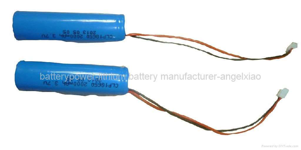 18650  7.4V 2000mAh li ion battery rechargeable battery 2