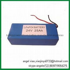 Lithium battery 24v 25ah lifepo4 for ups system rechargeable battery
