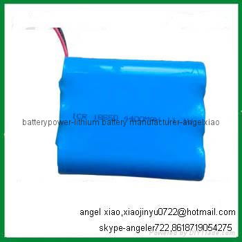 7.4v 4.4ah lithium 18650 battery li ion battery 5