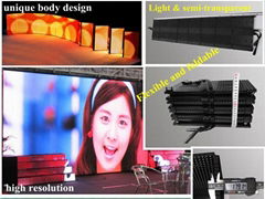 Newest Foldable and flexible led display P10mm hot sale