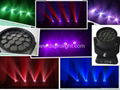 19pcs 12W LED Moving Head similar to Sharpy B-EYE for disco club light 4