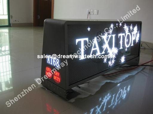 Russia Taxi Advertising LED Display Wireless Control