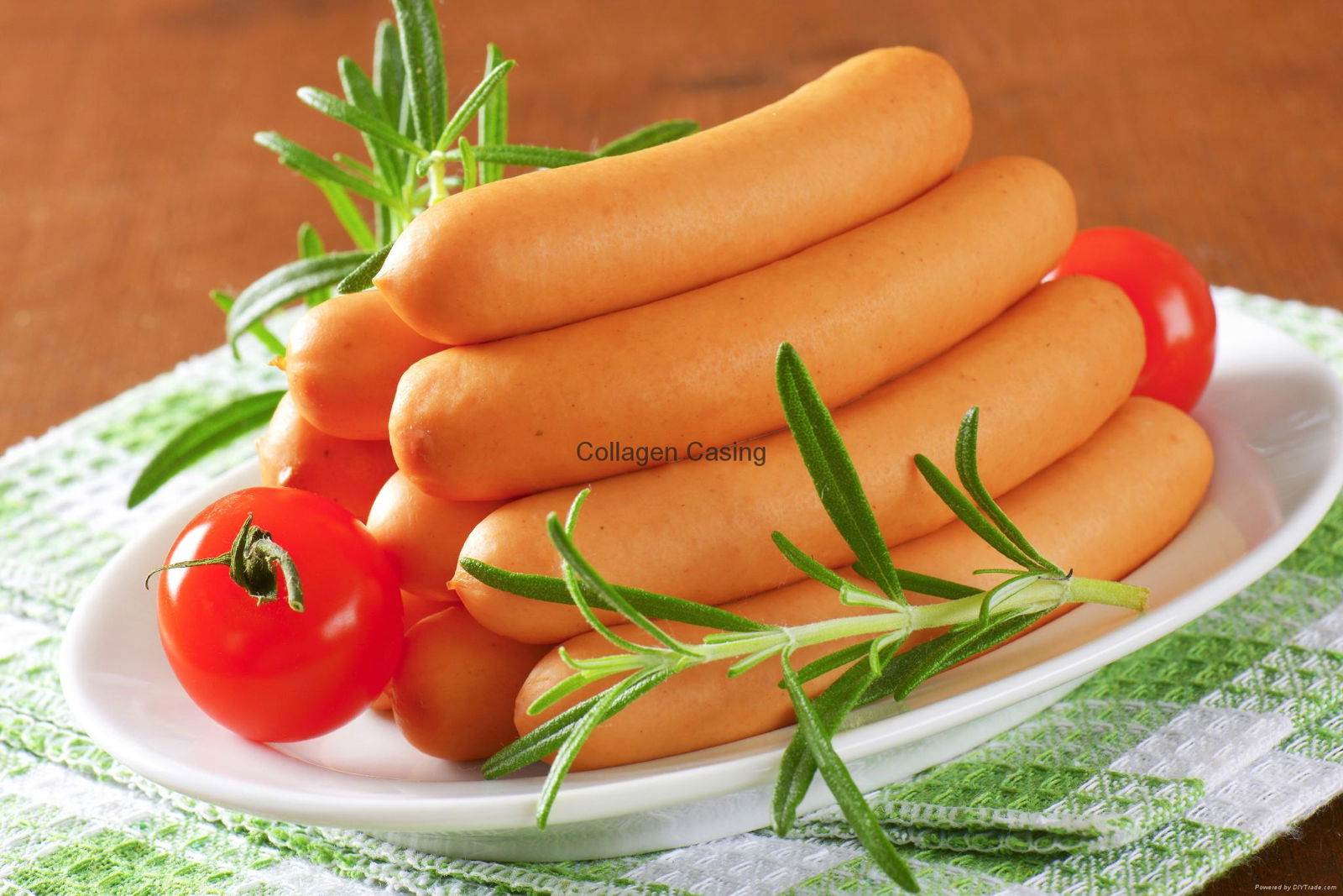 Durable halal artificial sausage casing F009 FANCY (China Trading