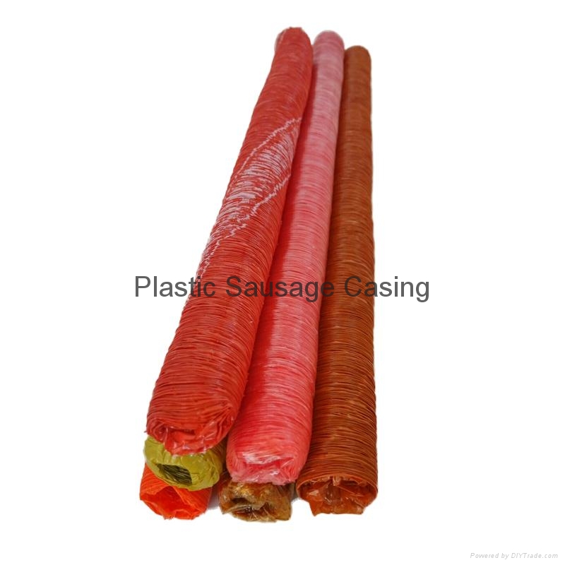 Printed artificial sausage plastic casing for packing F001 IFINE
