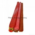 Printed artificial sausage plastic casing for packing 2