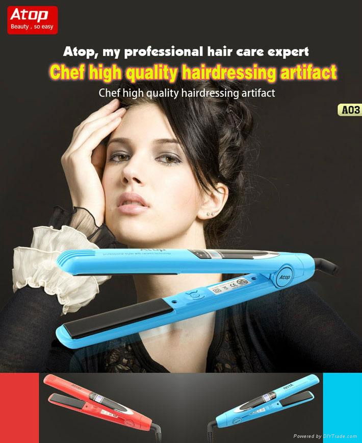 Professional Digital Infrared Keratin Ceramic Hair Straightener