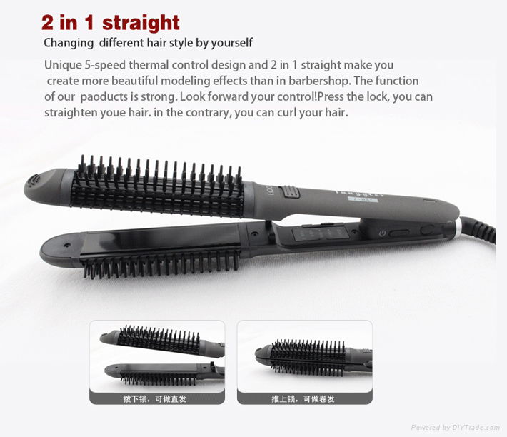 Electric Magic Hair Straightener With Comb  4