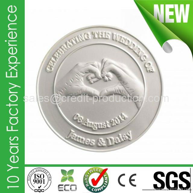 Manufactory production custom gold and silver metal coins 2