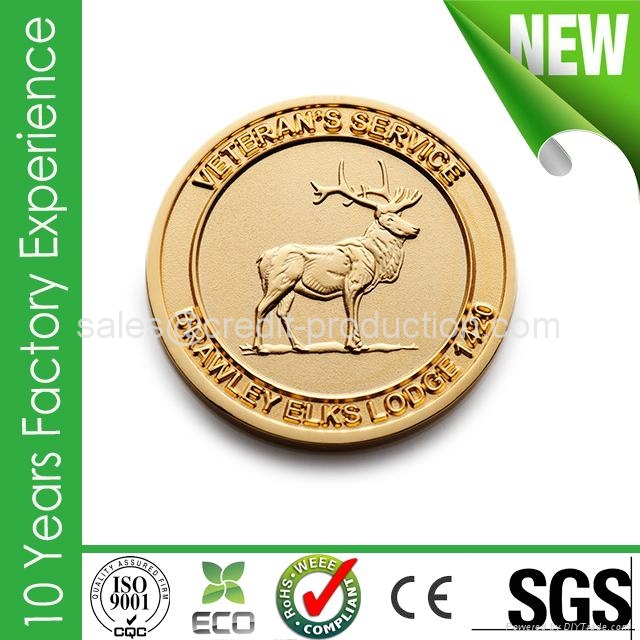 Manufactory production custom gold and silver metal coins 3