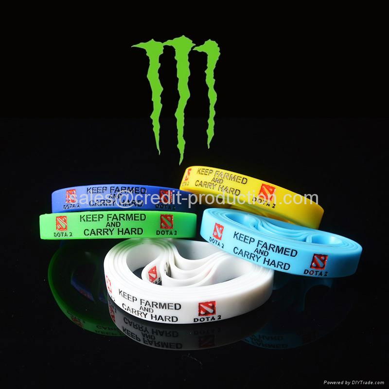 Embossed Silicone Bracelet for sell 5