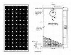 单晶硅太阳能电池组件110W-145W