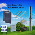 太陽能農用高揚程大流量潛水泵系統