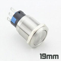 supply high-quality 19mm pushbutton switch on/off