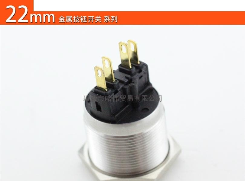 metal pushbutton switch 22mm stainless steel 5