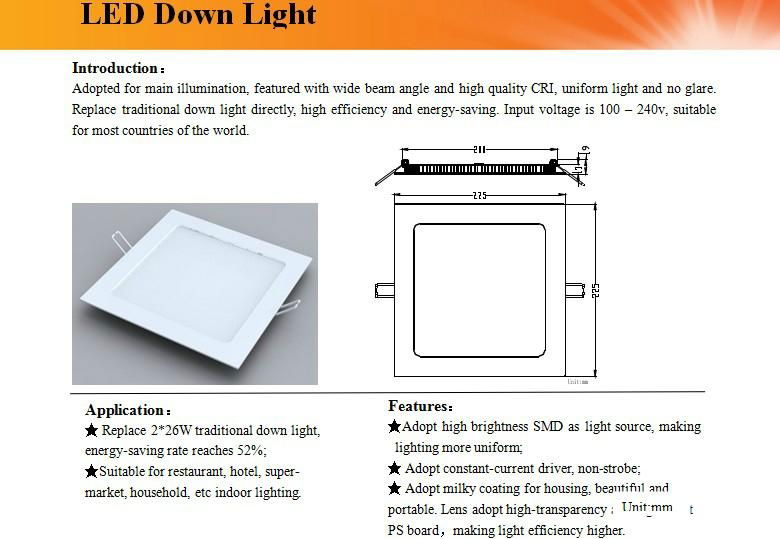 Square LED Downlight-25W 4