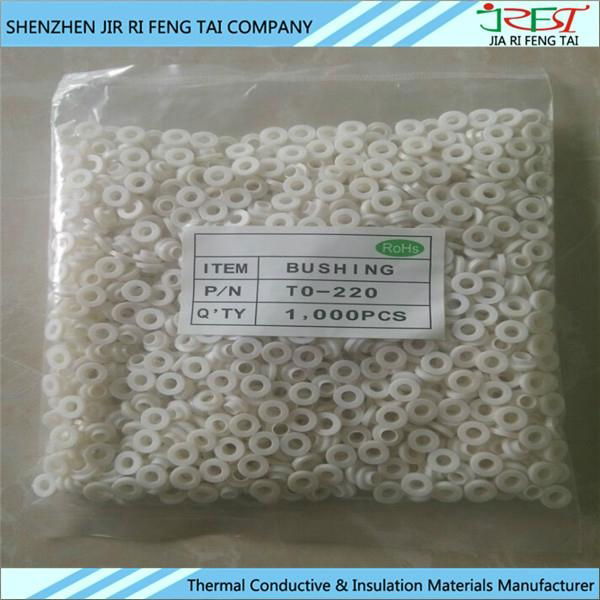  Insulation Particles  Silicone Tablet Transistor Pads Nylon TO- 220 Bushing 2