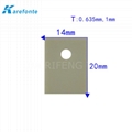 TO-220 14x20mm (1mm/0.635mm) 厚 高導熱氮化鋁陶瓷片 AIN陶瓷墊片 1