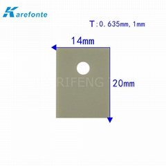 TO-220 AlN 14x20mm High Thermal Condcutivity Aluminum Nitride Ceramic 