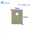 高导热绝缘陶瓷片 TO-3P 20x25mm  氮化铝陶瓷散热片 IGBT 模组陶瓷绝缘片 1