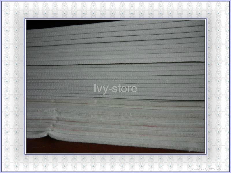 white polyester felt