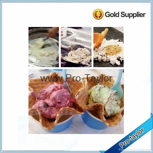 Hot Sale High Quality Fry Ice Cream Maker Icm-400 4