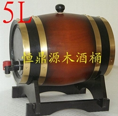 Pine decorative wooden casks aluminum