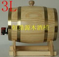 Pine decorative wooden casks aluminum foil liner5L