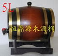裝飾木酒桶3L 2