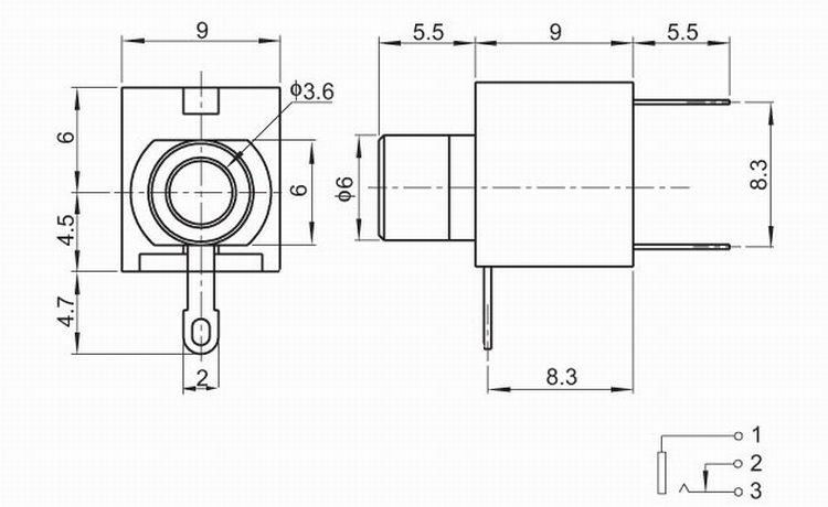 3PIN3.5mm音频插座 2