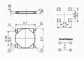 微型按键开关3.7x3.7x0.35 2