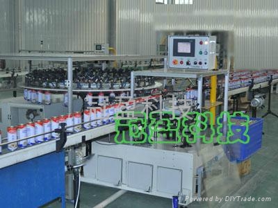 轉盤式飲料鐵罐容器測漏機