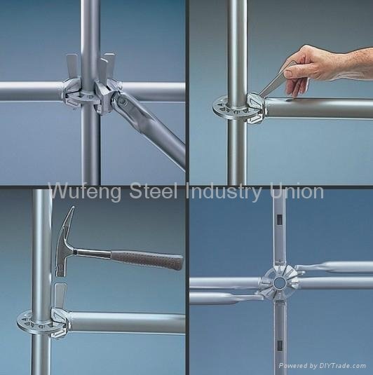 Mutifuction Lightweight Aluminium Ring Lock Scaffold For Building Maintenance 5