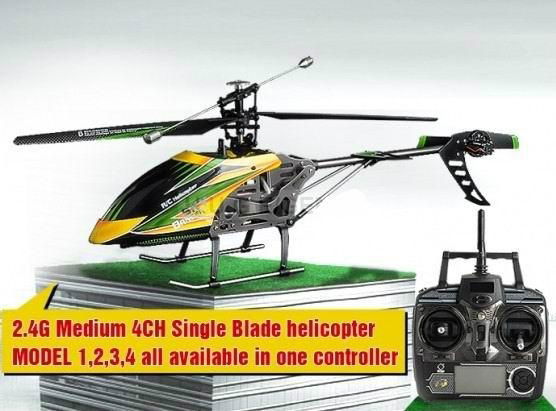 2.4G 4CH Medium RC helicopter with Single Blade 5