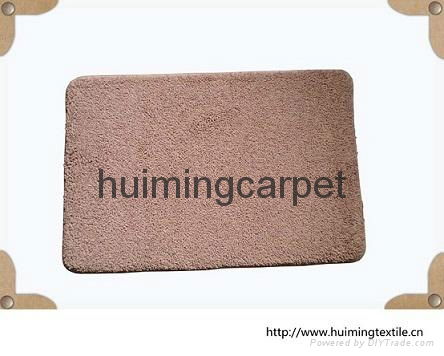 High water absorbency microfiber memory foam rug