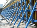 Single sided formwork for retaining wall 1