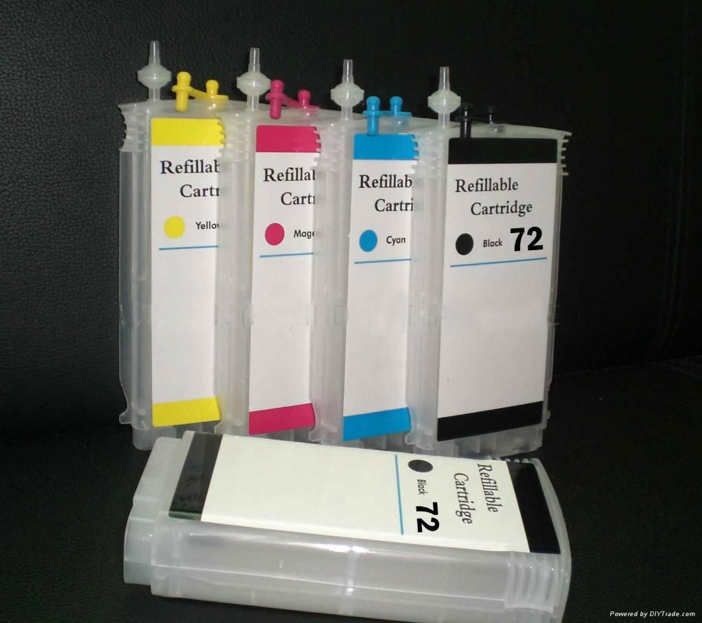 refillable ink cartridge for HPT610,HPT770,HPT790,HPT1100,HPT1200,HP72# 2