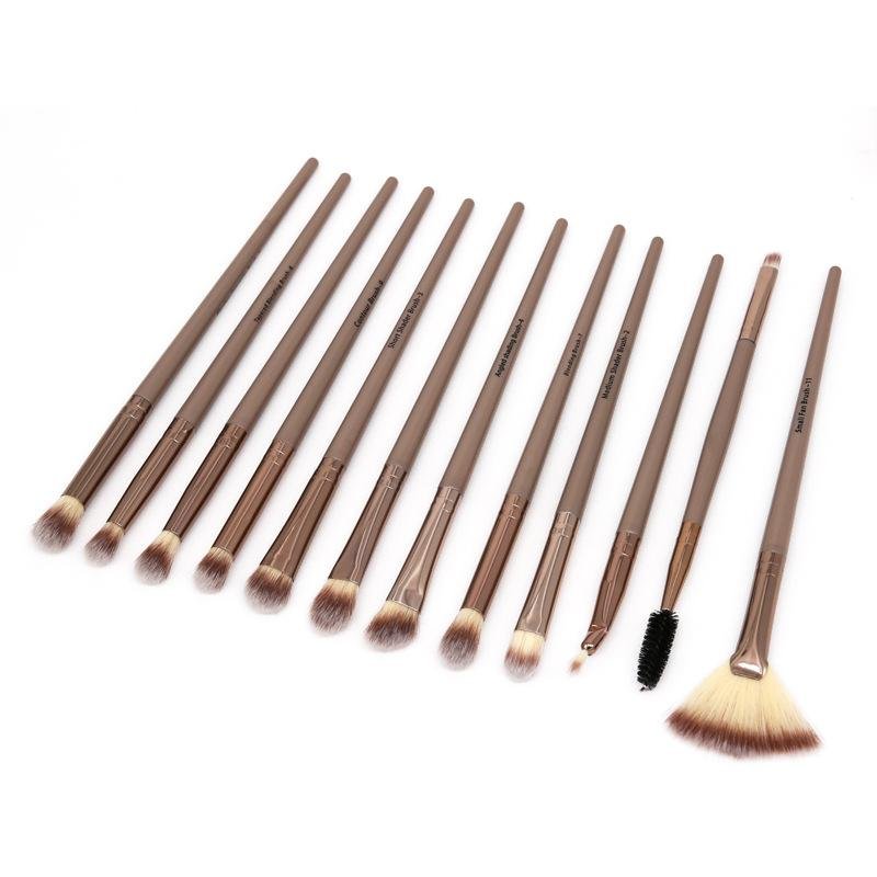 12 Eye brush sets with plastic handle with pointed tail  OEM 2