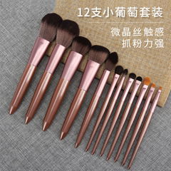 12 little grapes makeup brush set