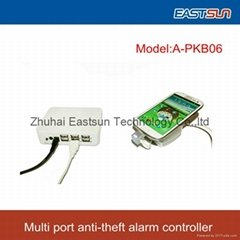 cost saving 6 Port security anti-theft alarm controller for Cell phone/Tablet pc